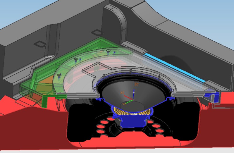 3D CAD-Modell Tieftöner Astra GTC 3D CAD-Modell Tieftöner Astra GTC