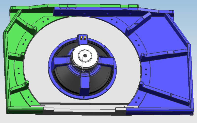 3D CAD-Modell Tieftöner Astra GTC 3D CAD-Modell Tieftöner Astra GTC